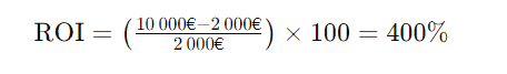 ROI calculation
