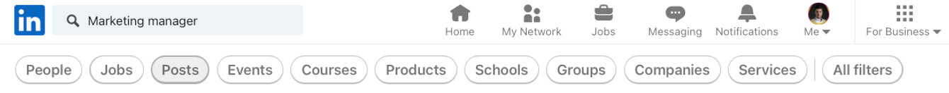LinkedIn search bar
