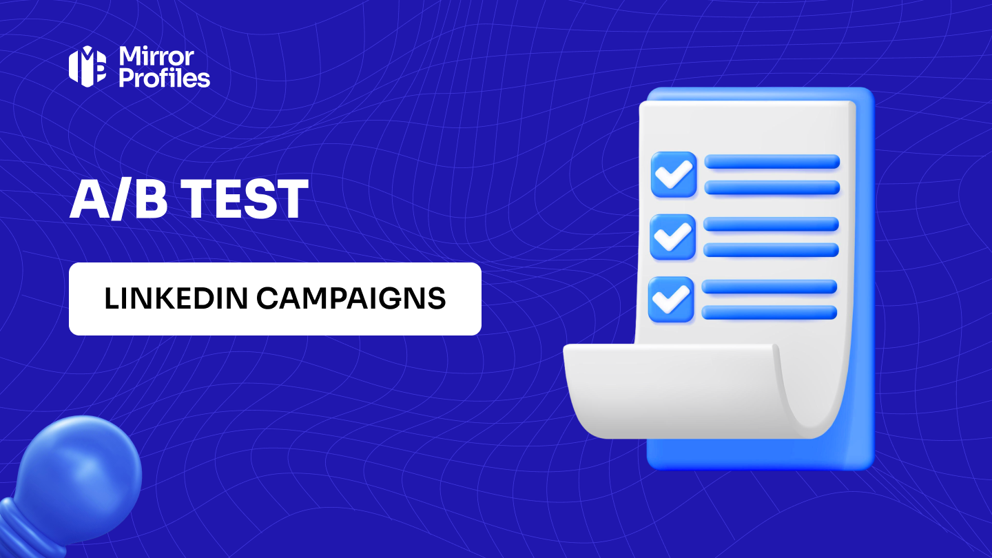 How does A/B testing of LinkedIn messages work?