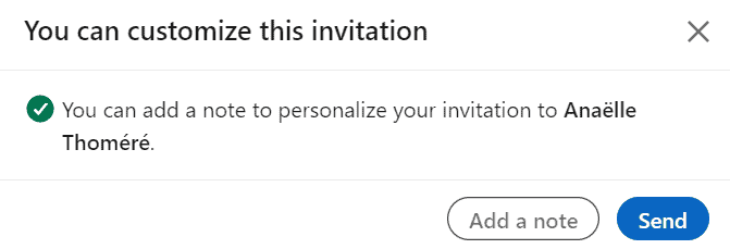 Sending a note
