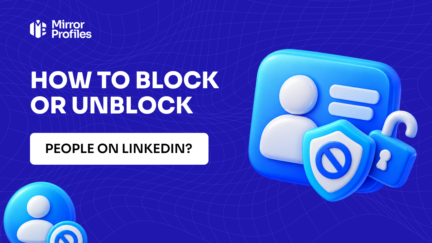 How to block or unblock people on LinkedIn?