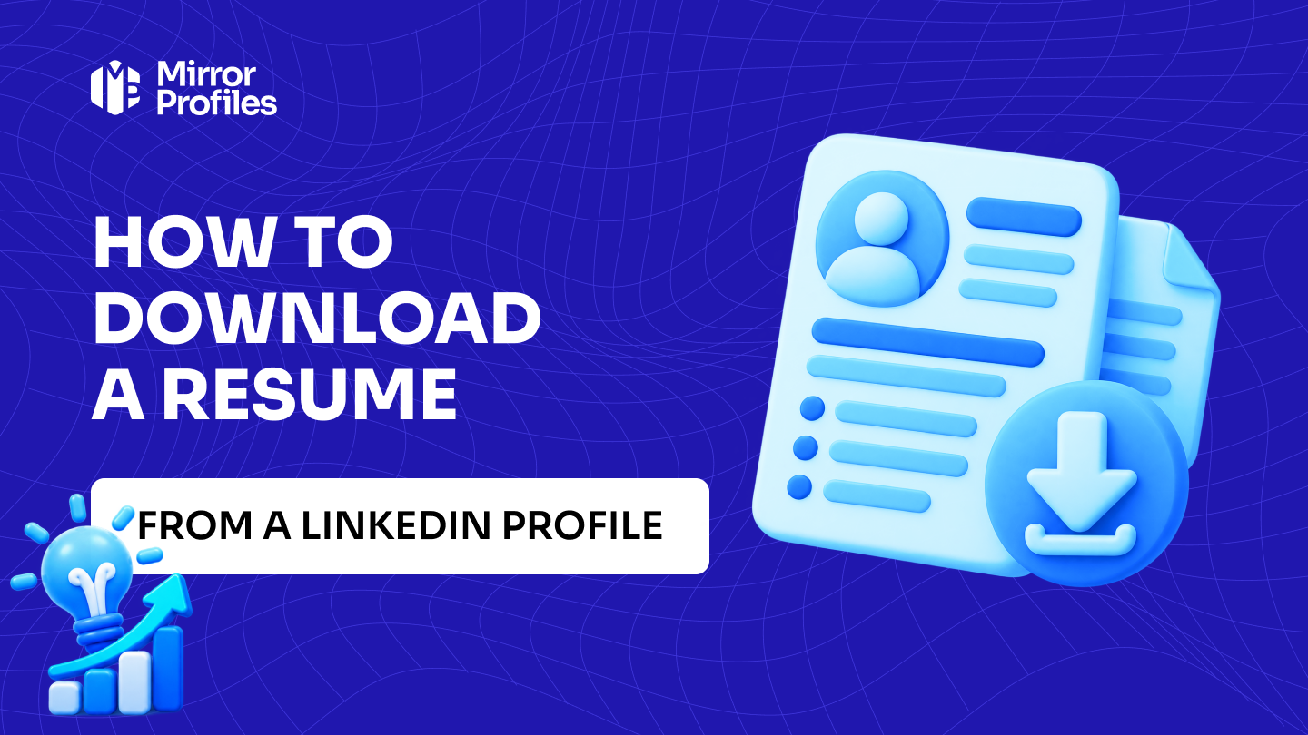 How to download a resume from a LinkedIn profile